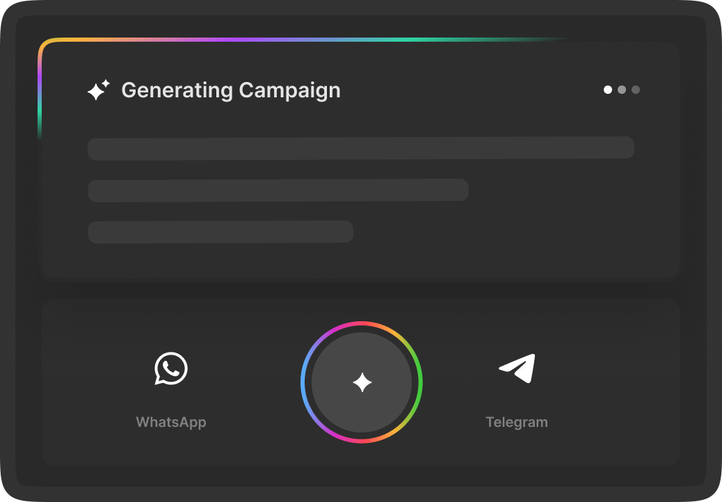 Generate, customize, launch.